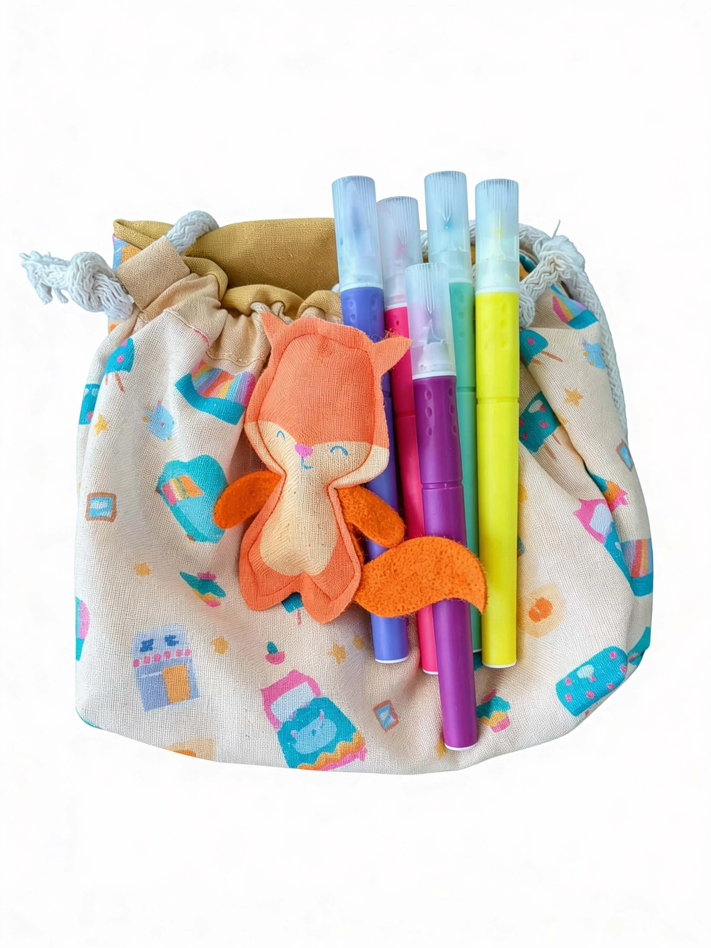 CARTERITA CON MUÑECO ZORRO