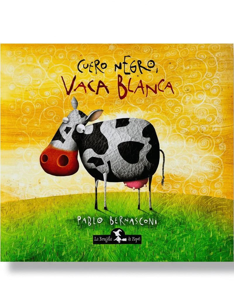 Cuero negro vaca blanca — foto 1 de 4